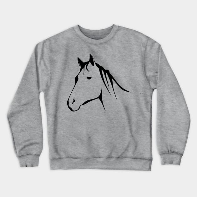 Horse Lovers Crewneck Sweatshirt by CreativeDesignStore